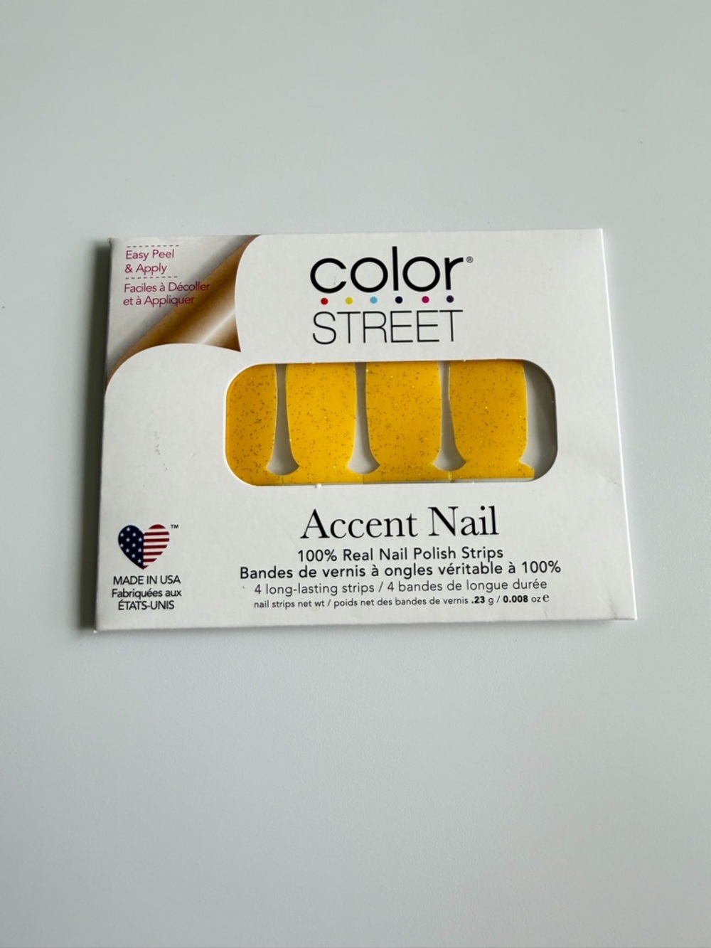 *Retired* Color Street: Banana Bonanza (Accent Pack) | Yellow Sheer Jelly Neon - Picture 3 of 12